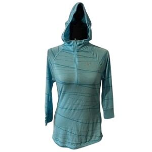 Nike Running Dri Fit‎ Hooded Shirt Zip Pocket Lightweight Athleisure Workout M
